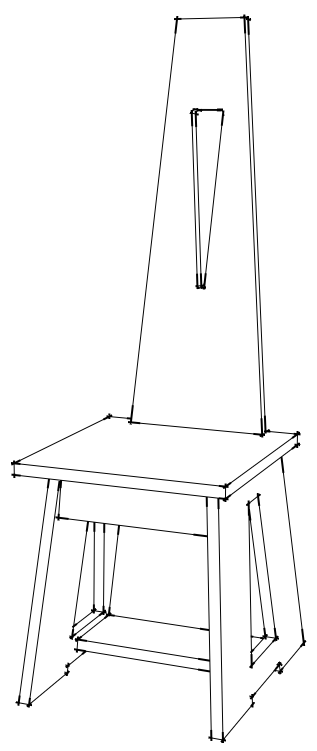 Sketch for Limbert's No. 81  Hall Chair