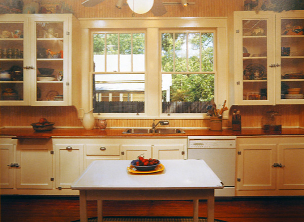 One of the kitchens featured in Bungalow Kitchens. 
