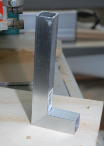 epoxied aluminum miter joint