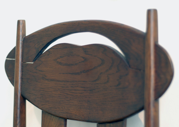 Detail of Mackintosh side chair