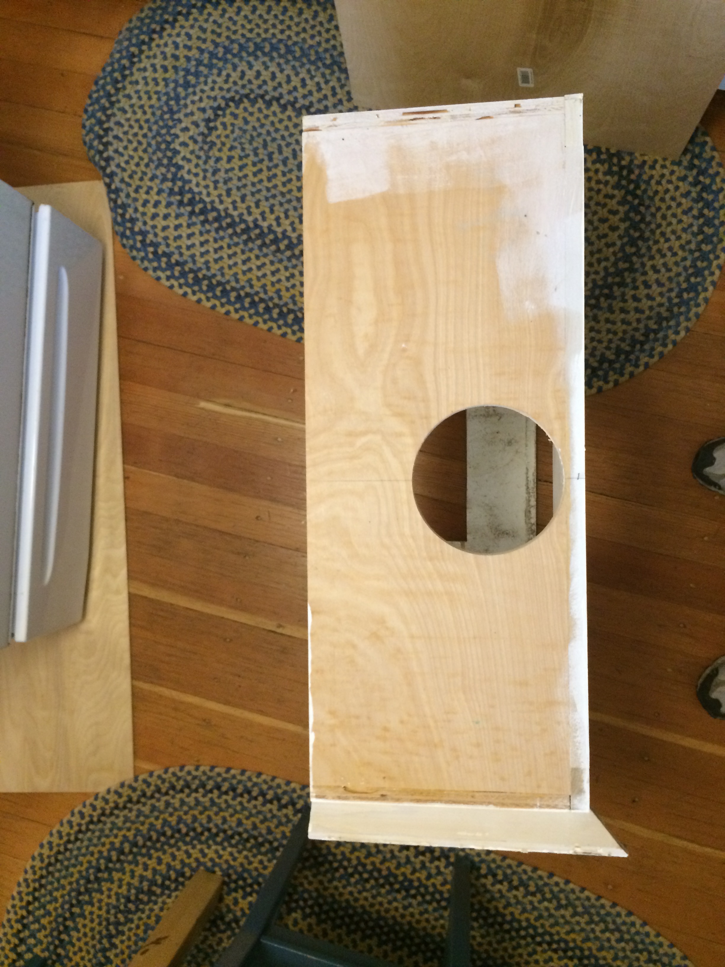 duct cutout in cabinet top