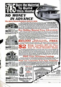 A March 1913 advertisement for Harris Brothers kit homes. 